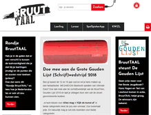 Tablet Screenshot of bruuttaal.nl